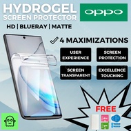 OPPO Hydrogel Screen Protector Reno 10xZoom 5F 5K 5Z 4Pro 4F 4Z 4SE 3 3Pro 2 Transparent Film w Free
