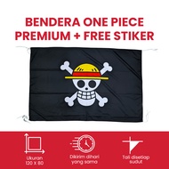 ONE PIECE JOLLY ROGER PREMIUM WALL DECORATION FLAG - PIRATES, JOLLY ROGER, STRAW HAT, LUFFY