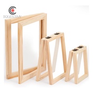3 Pieces Paper Making Wooden Paper Making Mould Papermaking Screen Kit 3 Size Frame for DIY  (A7, A6