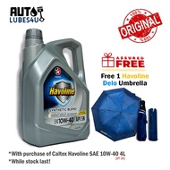 Caltex Havoline Semi Synthetic 10W40 4L (FOC Foldable Umbrella) - Caltex Car Engine Oil