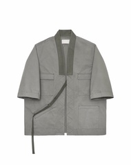 Stark 和服外套 - 朝鮮薊綠