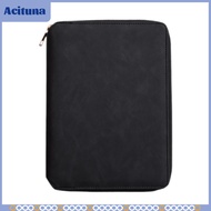 Zippered Notebook Travel Journal with Pen Holder Memo Book PU Leather Cover Travel Notebook for Trav