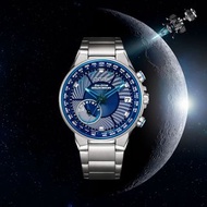 CITIZEN 星辰 Eco-Drive 光動能 SATELLITE WAVE GPS series 光動能衛星對時腕錶 系列 CC3030-53L 10bar 防水 萬年曆 紅色圈 不銹鋼錶帶 CC