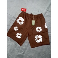 Denim Tears Cotton Wreath Sweatshorts-Brown (Normal Pattern/MONO Pattern)