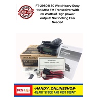 FT-2980R 80 Watt Heavy-Duty 144 MHz FM Transceiver with 80 Watts of High power output No Cooliing Fa