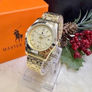 Original Master-Polo Watch set & Women Stainless Steel Watch Jam Tangan Pasangan High Quality Watche
