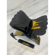 READY! Resin Holder Quran | Resin Quran Stand - black variation, gold acrylic | Free Bookmark + Poin