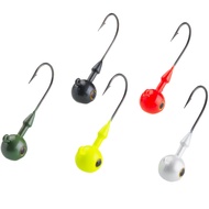 CAPERLAN Coloured round jig head for soft lure fishing TP RD COLO 7 G