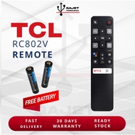 Alat Kawalan Jauh TCL TV Remote RC802V FMR1Basic/Voice TCL Smart Tv 65P8S 49S6800Fs 49S6510Fs Alat Kawalan Jauh