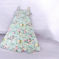 Long Floral Strapless Dress Chubby Girl Bust 42-54 Length 51 Inches