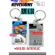 mini hw keychain Hondai var 160 silver