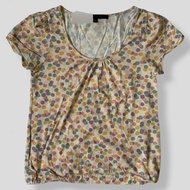 Retro M@.rc J@.c0bs Pastel AOP Floral Print Babydoll-esque Blouse | 70s 80s 90s Y2K