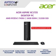 ACER ASPIRE XC-1725-57430F DESKTOP PC ( R5-7430U / 16GB D4 / 512SSD / W11P / OFFICE )