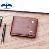 LEGILIMENS Men's Short Zipper Wallet Tide Brand Japanese Wallet Retro Light Luxury Student Japanese Style