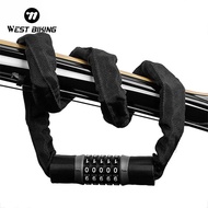 WEST BIKING Bicycle Lock 5 Password Bike Digital Chain Lock Security Outdoor Anti-Theft Lock Motorcy