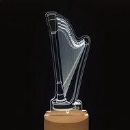 WD 原木夜燈 - 豎琴    弦樂 / 音樂 / 夜燈 / MUSIC