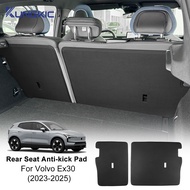 For VOLVO EX30 EX-30 2023 2024 2025 PU Leather Rear Seat Back Protector Pad Back Backrest Protective