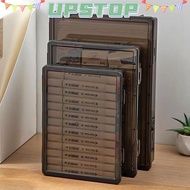 UPSTOPBO Certificate Storage Box, Dustproof Plastic A4 File Box, Practical A4 Transparent Multifunct