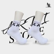 Oldschool Short Socks with X X X/ Pattern Men's Short Sports Socks Wanita