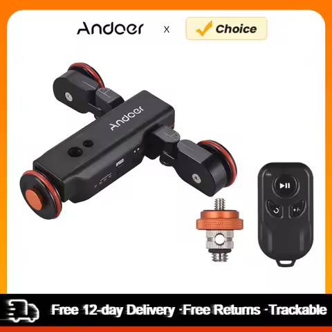Andoer L4 PRO Motorized Camera Video Dolly with Scale Indication Electric Track Slider Wireless Remo