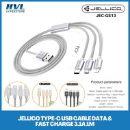 Jellico 3in1 USB Cable 100% High Quality Copper Cable JEC-GS13
