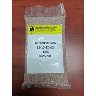 Baja Subur Hijau Premium Behn Meyer 15-15-15+2S (1KG) Nitrophoska