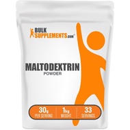 BulkSupplements.com Maltodextrin Powder - Maltodextrin Supplement for Energy Boost, Food Grade - Unf