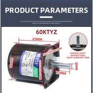 60KTYZ  High Torque 220V AC Motor  Permanent Magnet Synchronous Motor Center Shaft 8mm Geared Reduce