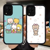 Q11 Tiny Chum Bear soft Casing for Samsung F04 A04E M04 J7 Pro A12 A06 A22 A04 A05 J2 5GPrime