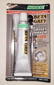 Hardex Beta Grey Gasket Maker HBG 2240 (40g) (with FREE Motorcycle Petrol Treatment and Injector Cle