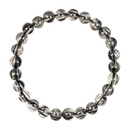 【正佳珠寶】黑鈦晶 頂級極淨順絲 6.8-7.3mm 黑鈦晶手珠