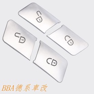 Benz W204 W212 Door Unlock Lock Button Sticker AMG C200 C63 E300 C300