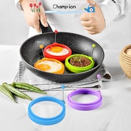 CHAMPIONO Egg Pancake Ring, Kitchen Gadget Breakfast Omelette Fried Egg Molds, Food Grade Round Shap