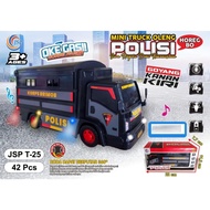 JSP T-25 mini police truck toy, rocking and music car toy, children's police truck toy