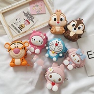 SILICON CARTOON MINI COIN PURSE WITH LANYARD