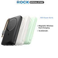 ROCK P89 Magnetic Wireless Fast Charge PD Power Bank for Huawei/Samsung/Xiaomi/Oppo/Vivo/iPhone 15/iPhone 15 Plus/iPhone 15 Pro/iPhone 15 Pro Max/iPhone 14/14Pro/14 Pro Max/iPhone 13/13 Pro/13 Pro Max/12/12 Pro/12 Pro Max/11 Pro/11 Pro Max