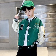 Unisex CHILDREN'S Varsity Baseball Jacket (1th-18th) A THING INITIAL LOGO (SCREEN PRINTING) Unisex F