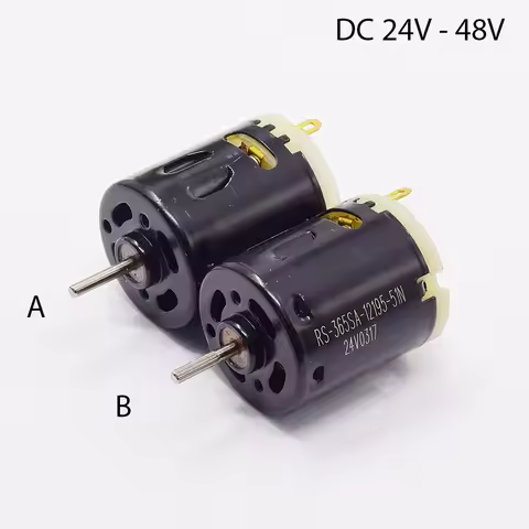 Micro 28mm Black Strong Magnetic RS-365SA-12195 High Speed Electric Motor DC 24V 36V 48V High Speed 