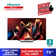 [FREE Ship + BRACKET] Hisense 4K Mini-LED ULED TV U7N Series Smart TV 2024 (75”) 75U7N
