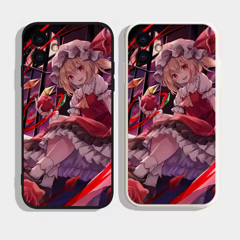 Epc TouHou Project Flandre Scarlet Phone Case Silicone Soft For IPhone 16 15 14 13 12 11 Plus Pro Ma