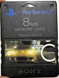 幸運小兔 PS2記憶卡 PS2 首都高0 首都高賽車 SONY記憶卡 PS2儲存卡
