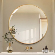 MNS Round Bathroom Mirror Toilet Mirror Wall Mirror  Round Mirror Golden Round Toilet Mirror