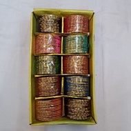 G4 - Glass Bangle/ Fancy Glass Bangles/ Indian Bangles - Size 2.8