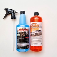 Combo 2 món rửa xe & rửa sên (Nước rửa xe bọt tuyết SUPER FOAM + Tẩy nhông sên dầu nhớt UNITECH)