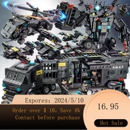 WJCompatible with Lego Military Aviation Battleship Building Blocks Special Police Small Particle Assembly Toy Education