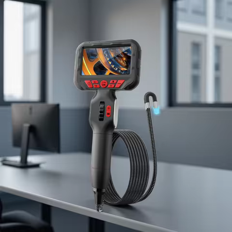 3.9/6mm 360 degree rotating industrial endoscope HD camera for car repair engine repair carbon depos