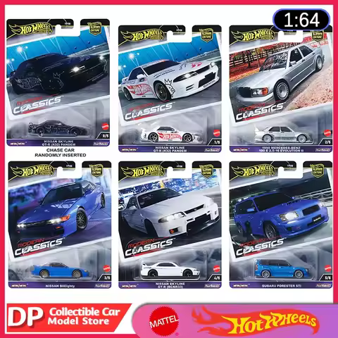 New Hot Wheels Car Culture Series Modern Classics E Nissan Skyline GT-R/ Benz Diecast Model Cars,In 