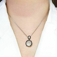 REPLIKA Replica Diamond Necklace Swarovski Necklace Black Diamond Gem Necklace Women's Gold Necklace