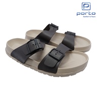 Porto 1029M - Sandal Casual Pria - Sendal Selop Ban 2 Gesper Aktif Anti Slip Anak Dewasa