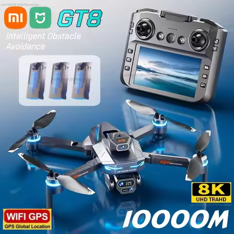 Xiaomi GT8 Drone 4K Professional HD Camera Aerial FPV Avoiding Obstacle 3Battery Large Screen Remote